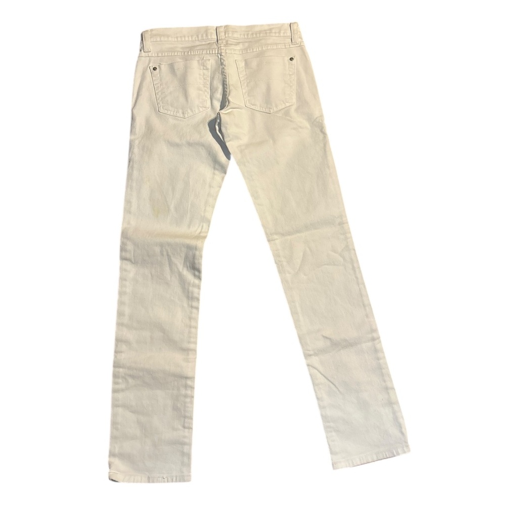 Flying Monkey Low Rise Straight Leg Jeans - White - Size 28 - Picture 2 of 5